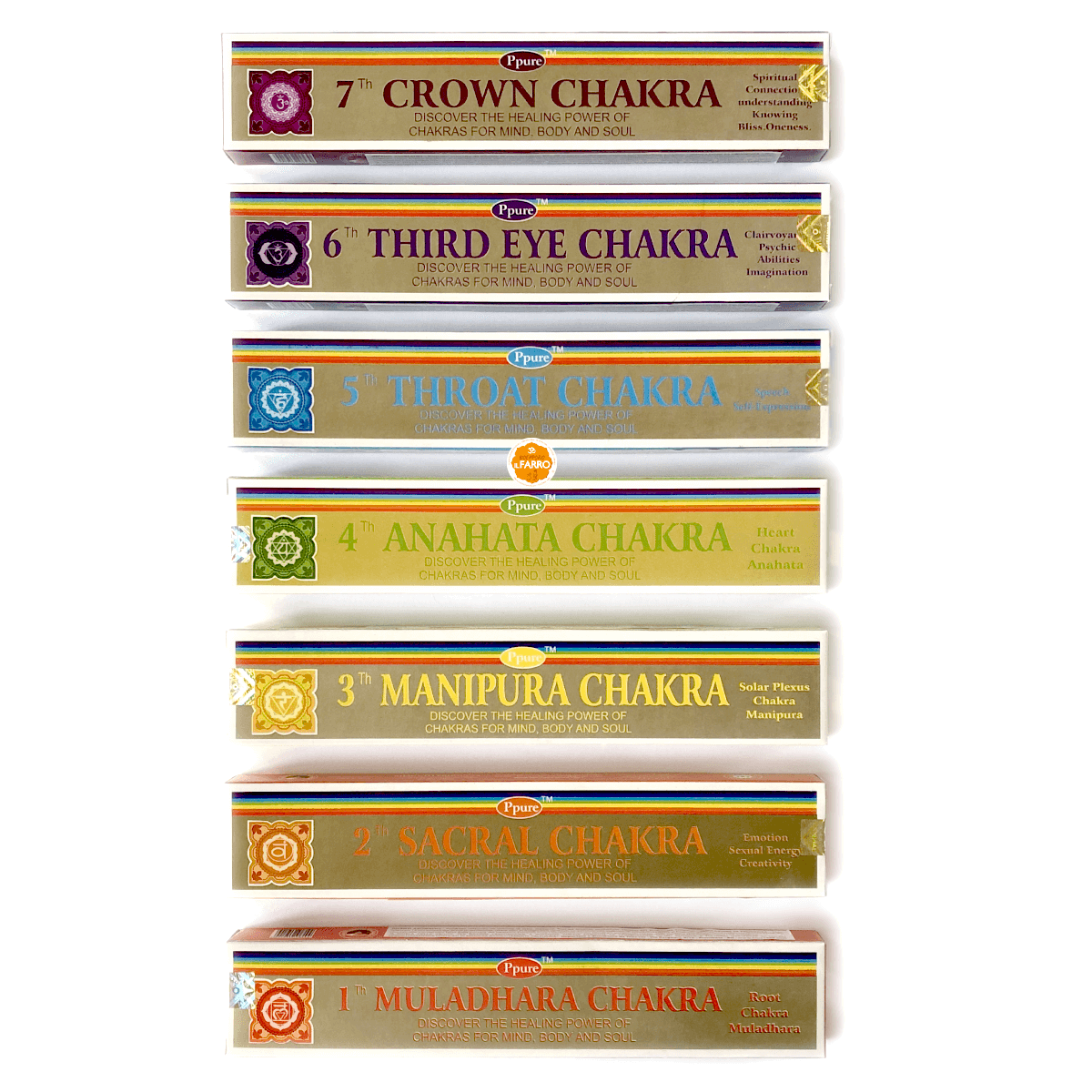 Incensi 7 Chakra Confezione Intera | il Farro Suzzara