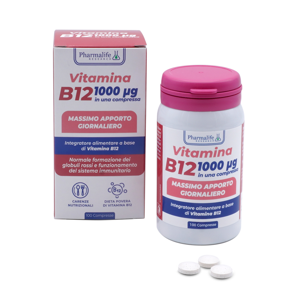 Vitamina B12 Compresse Indicato come supporto in caso di carenze nutrizionali.